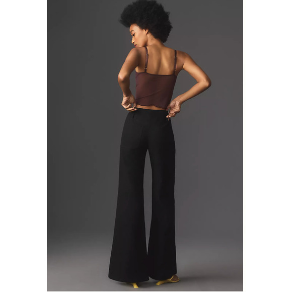 Anthropologie The Junie High-Rise Wide-Leg Flare Pants by Maeve 26 NWOT - Picture 2 of 5